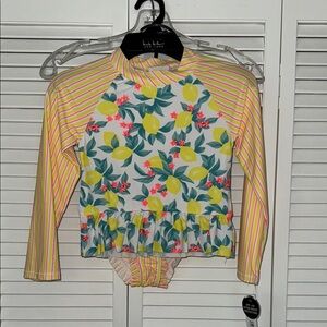 NWT Nicole Miller 2 piece swimsuit size 7/8